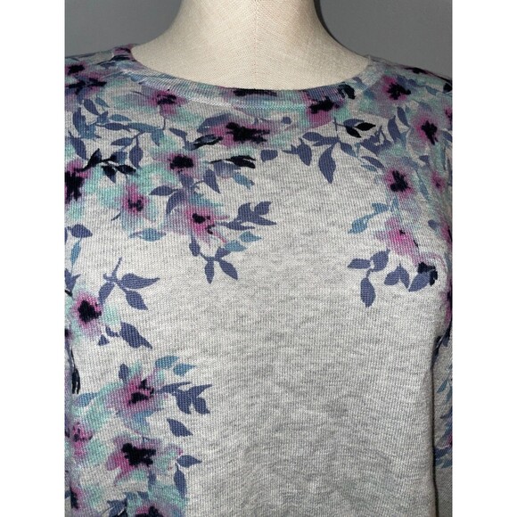 Serengeti Women’s size XL Cotton Floral Sweater Crew Neck Romantic Lightweight - Picture 2 of 7